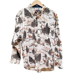 Vintage Chaps Ralph Lauren Moose Mountain Long Sleeve Shirt